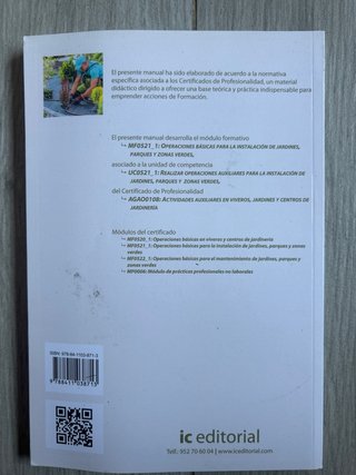 MF0520_1: Operaciones básicas jardinería