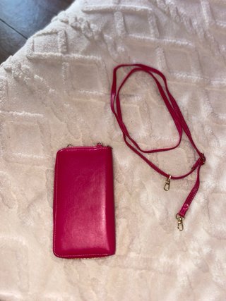Bolso bandolera mujer porta-móvil rosa