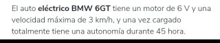 Coche infantil BMW 6 GT
