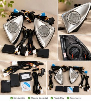 Kit Tweeters Altavoces Coche Plug & Play