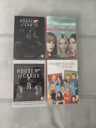 House of Cards y Big Little Lies DVD