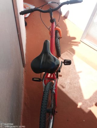 Bicicleta roja infantil