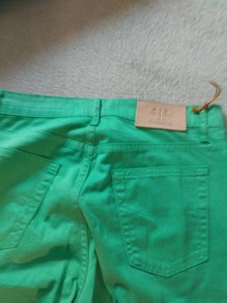 Pantalón verde algodón PINKWHITE talla 42