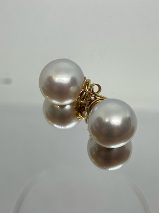 Pendientes Oro 18k Perlas Australianas.