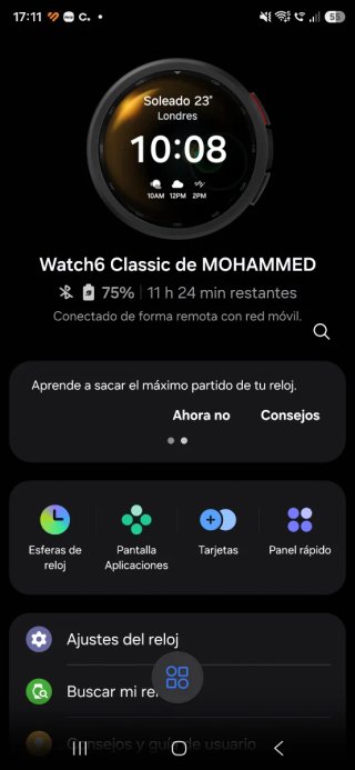 Samsung Galaxy Watch 6 Classic Negro