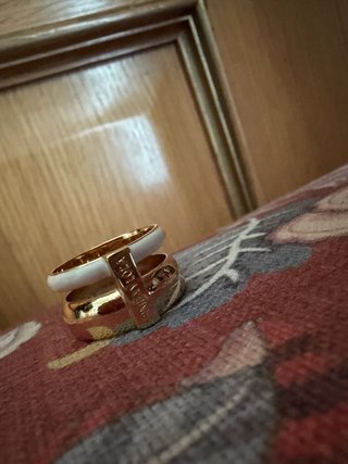 Anillo Bimba y Lola Dorado y Blanco