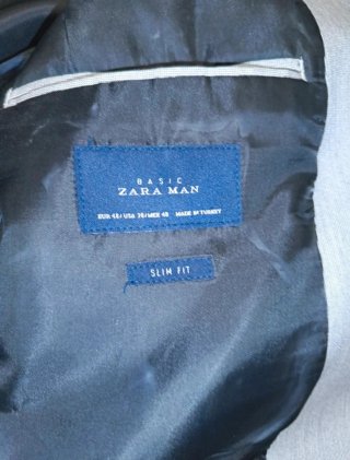 Traje de chaqueta gris