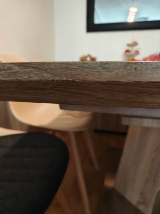 Mesa comedor extensible madera y metal