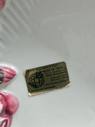 Centrotavola in ceramica con rose