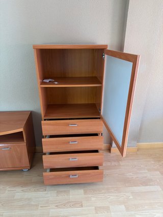 Conjunto Mueble TV, Mesilla y Aparador Madera