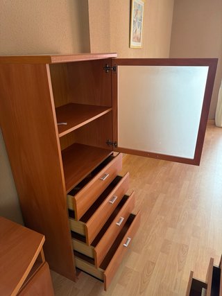 Conjunto Mueble TV, Mesilla y Aparador Madera
