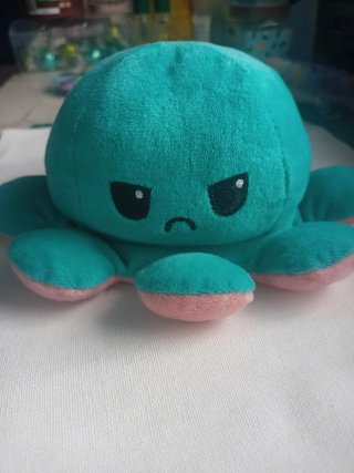 Peluche Pulpo Reversible Rosa y Azul