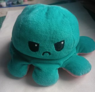 Peluche Pulpo Reversible Rosa y Azul
