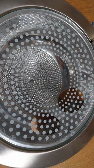 Plafón techo redondo plateado cristal