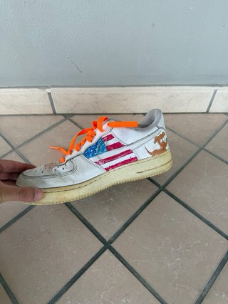 Nike Air Force 1 Bianche customizzate usate