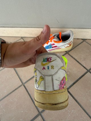 Nike Air Force 1 Bianche customizzate usate