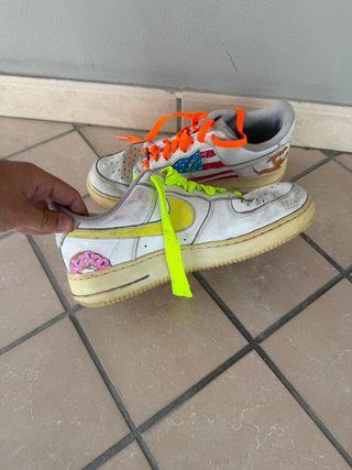 Nike Air Force 1 Bianche customizzate usate