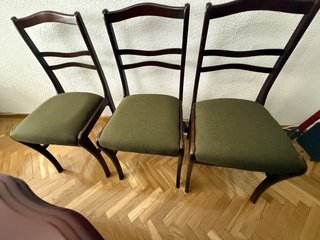 Mesa extensible madera con 6 sillas