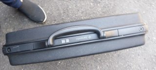 Valigetta Samsonite nera e grigia 48