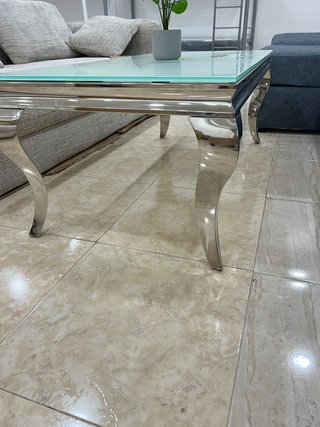 Mesa Centro Vanguardia Cristal Metal