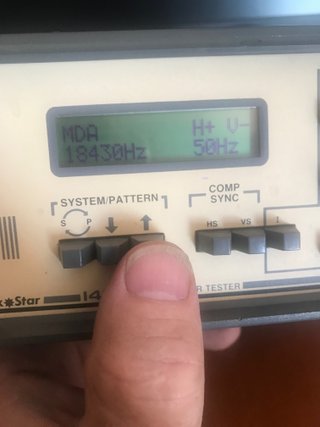 Generador de patrones osciloscopio hameg