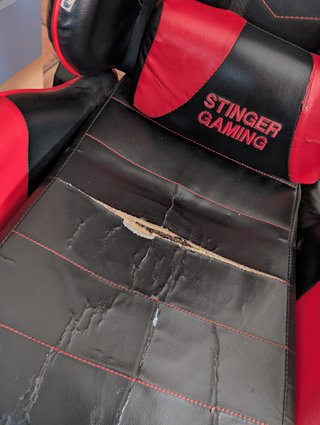 Silla Gaming Stinger Negra y Roja