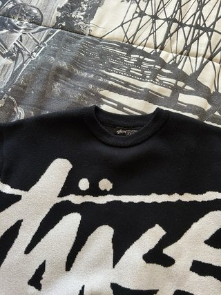 Jersey Stussy Negro y Blanco