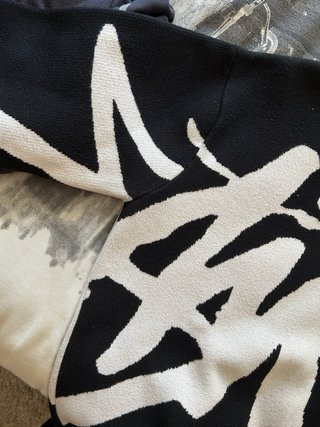 Jersey Stussy Negro y Blanco