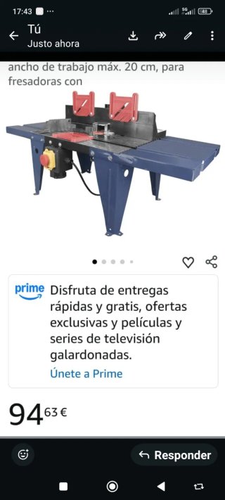 Mesa para fresadora Güde
