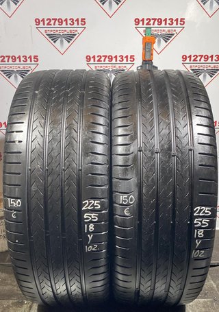 225 55 18 Y CONTINENTAL RUEDA AL 90% VIDA UTIL