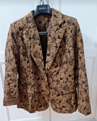 Blazer marrón Estampado
