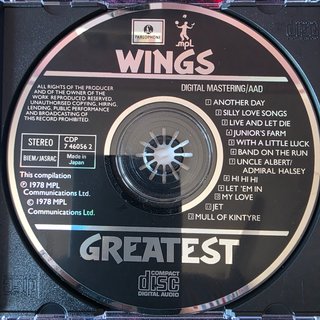 CD – Wings – Wings Greatest
