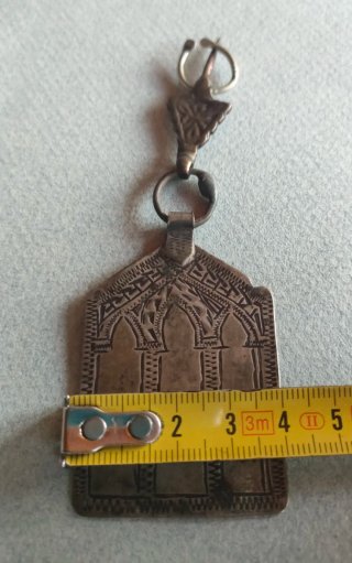 Antico ciondolo marocchino Louha in argento