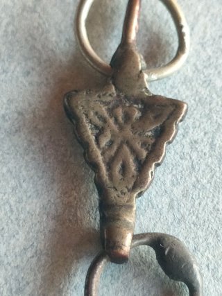 Antico ciondolo marocchino Louha in argento