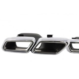 Salidas dobles de escape Mercedes tipo C63 S63 AMG