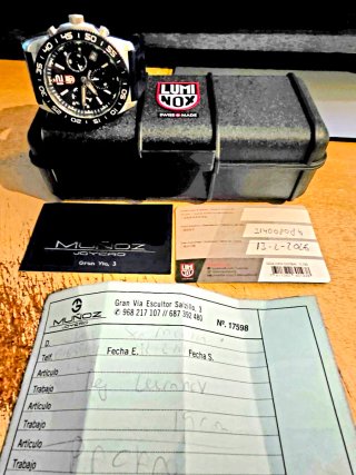 Reloj Luminox Deportivo Suizo Negro/Plata