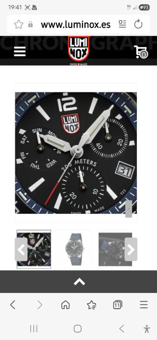 Reloj Luminox Deportivo Suizo Negro/Plata