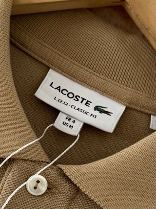 Polo Lacoste classic fit Beige Talla M