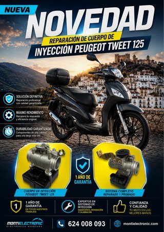 Cuerpo Inyección o mariposa Peugeot Tweet 125