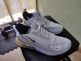 Zapatillas Nike Air Max 270 Blancas Doradas