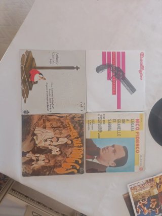 Lote de 20 discos de vinilo de dos tamaños