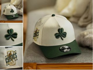 Gorra New Era Celtics Trébol Verde Blanca
