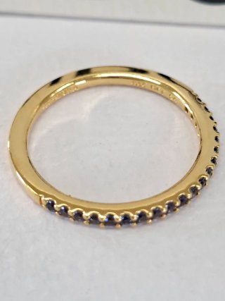 Anello Pandora Mezza Eternità Blu 162999C02-54 ZYQ