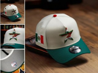 Gorra New Era Astros Blanca y Verde
