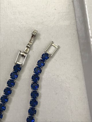 Bracciale tennis blu