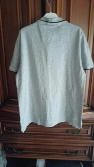 Maglietta uomo Cotton Republic grigia taglia XXL.