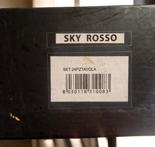 Set Posate Rosse e Argento