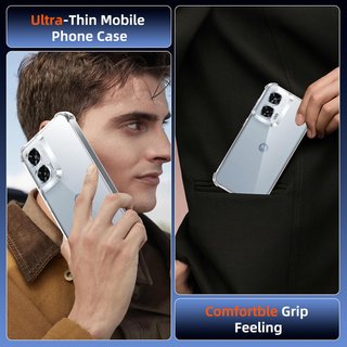Vauki funda transparente antigolpes Motorola