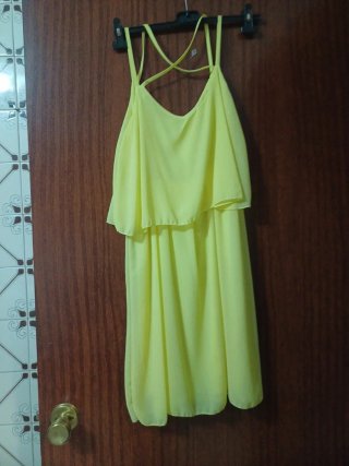 Vestido amarillo tirantes