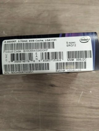 Intel Core i5-9600KF 3,70 GHz Procesador 6 núcleos